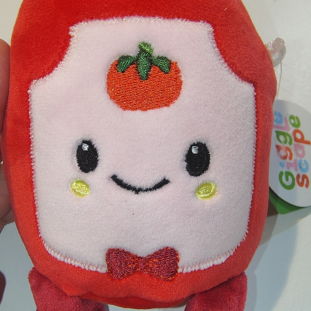 Giggle Scape 9” Tomato Sauce Ketchup Catsup Plush Happy Soft Toy 1Y - Picture 6 of 7